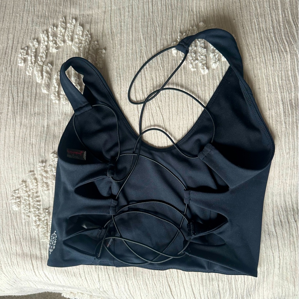 Black Strappy athletic Top